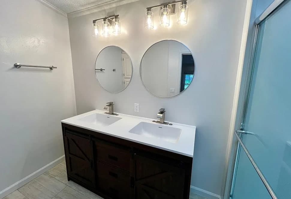 Renovated Northfield area bathroom vanity