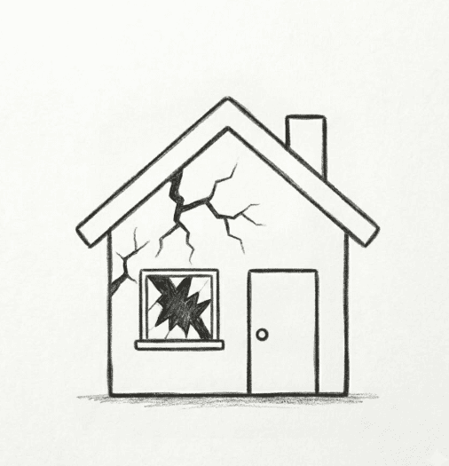 Older home needing repairs icon