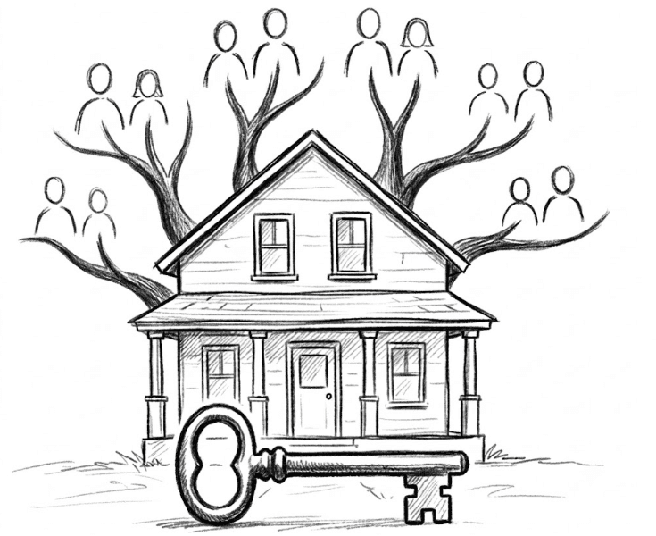 Inherited home illustration