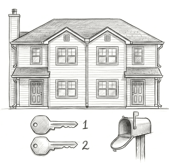 Rental property illustration